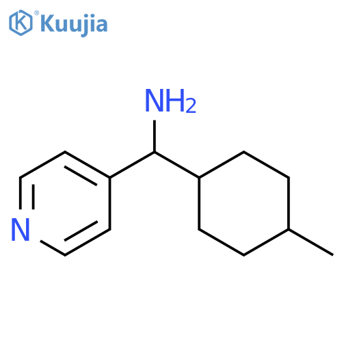 (4-methylcyclohexyl)(pyridin-4-yl)methanamine structure
