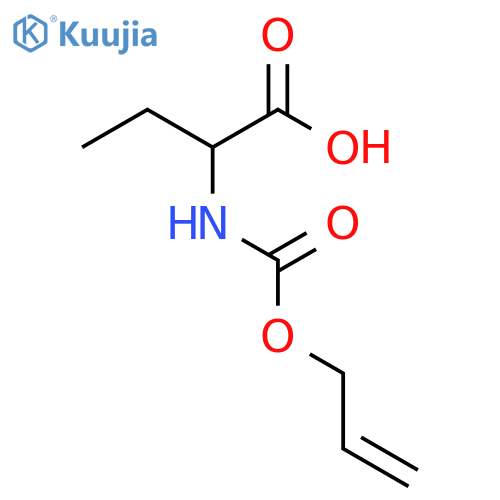 2-{(prop-2-en-1-yloxy)carbonylamino}butanoic acid structure