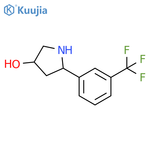 5-3-(trifluoromethyl)phenylpyrrolidin-3-ol structure