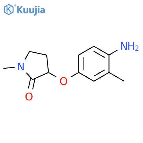 3-(4-amino-3-methylphenoxy)-1-methylpyrrolidin-2-one structure