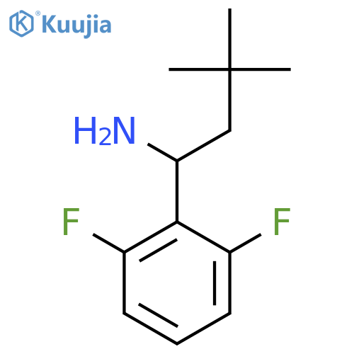 1-(2,6-difluorophenyl)-3,3-dimethylbutan-1-amine structure