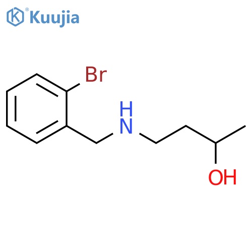4-{(2-bromophenyl)methylamino}butan-2-ol structure