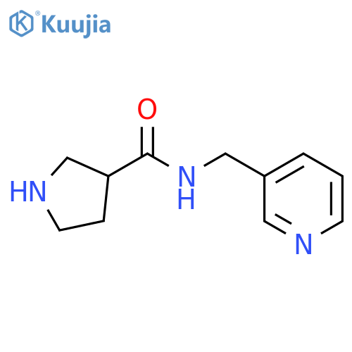 Pyrrolidine-3-carboxylic acid (pyridin-3-ylmethyl)-amide structure