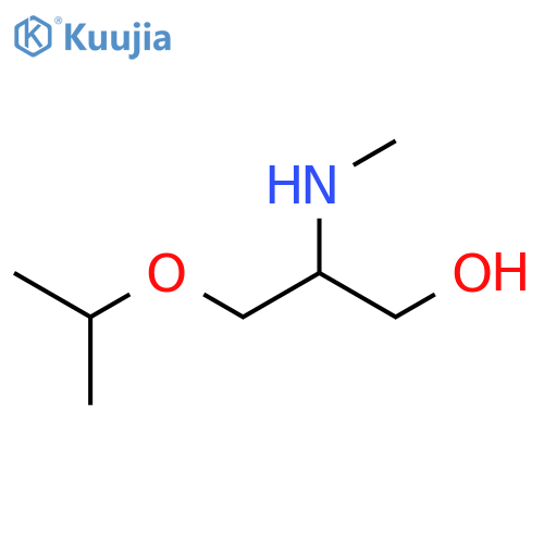 2-(methylamino)-3-(propan-2-yloxy)propan-1-ol structure