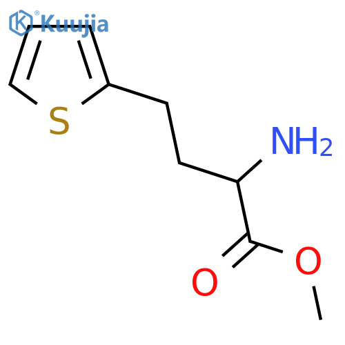 methyl 2-amino-4-(thiophen-2-yl)butanoate structure