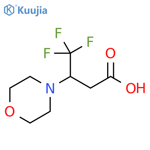 4,4,4-TRIFLUORO-3-(MORPHOLIN-4-YL)BUTANOIC ACID structure