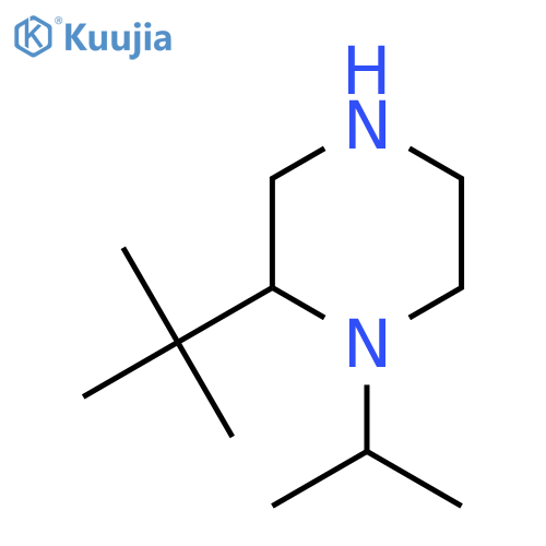 2-tert-Butyl-1-(propan-2-yl)piperazine structure