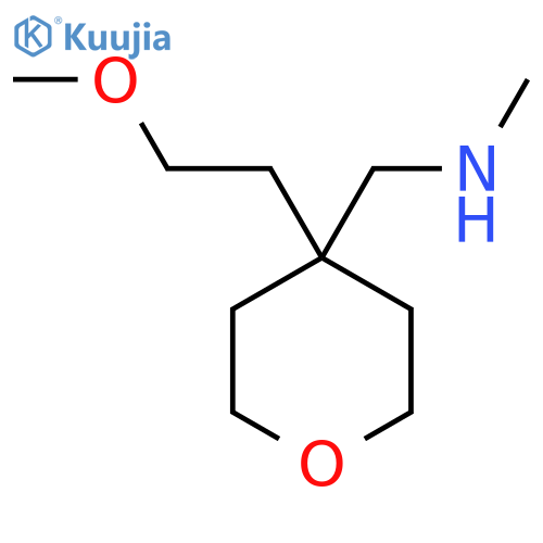 {[4-(2-Methoxyethyl)oxan-4-yl]methyl}(methyl)amine structure
