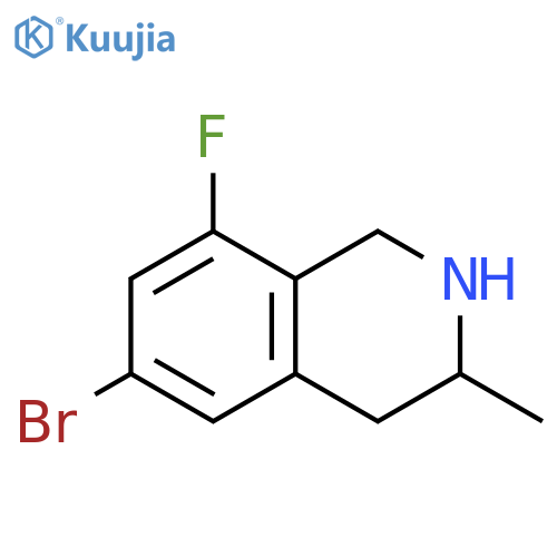 6-bromo-8-fluoro-3-methyl-1,2,3,4-tetrahydroisoquinoline structure