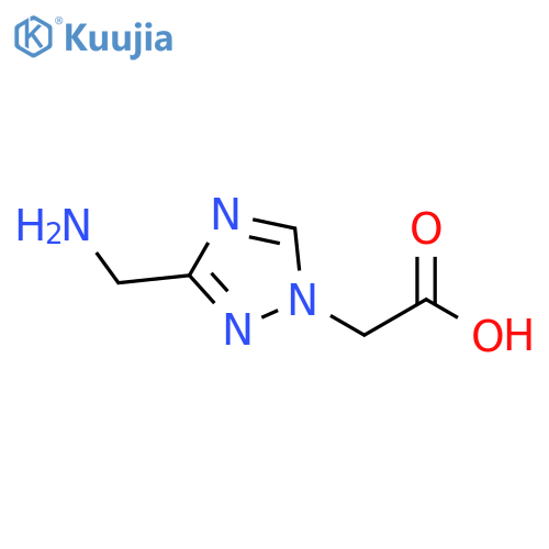 2-3-(aminomethyl)-1H-1,2,4-triazol-1-ylacetic acid structure