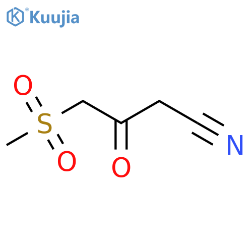 4-methanesulfonyl-3-oxobutanenitrile structure