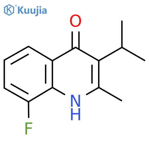 8-Fluoro-3-isopropyl-2-methylquinolin-4-ol structure