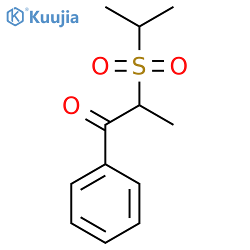 2-(Isopropylsulfonyl)-1-phenylpropan-1-one structure