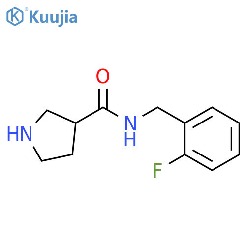 Pyrrolidine-3-carboxylic acid 2-fluoro-benzylamide structure