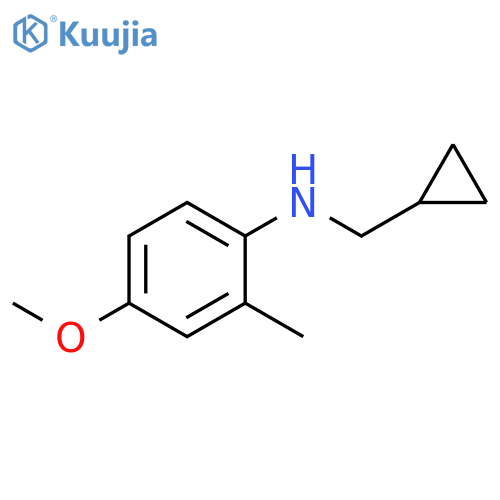 N-(cyclopropylmethyl)-4-methoxy-2-methylaniline structure