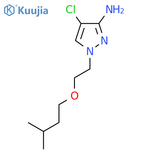 4-chloro-1-[2-(3-methylbutoxy)ethyl]-1H-pyrazol-3-amine structure