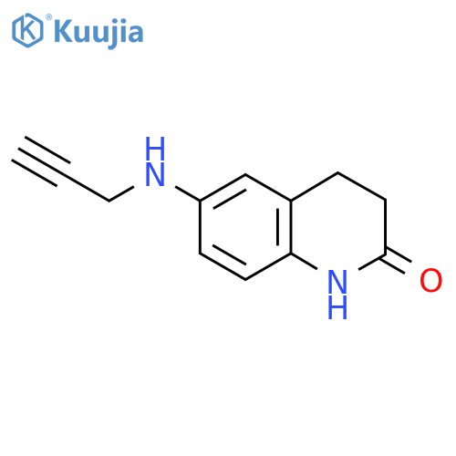 6-(prop-2-yn-1-yl)amino-1,2,3,4-tetrahydroquinolin-2-one structure