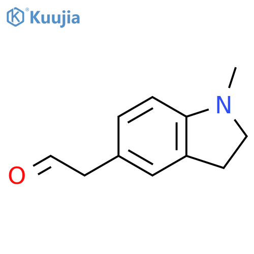 2-(1-methyl-2,3-dihydro-1H-indol-5-yl)acetaldehyde structure