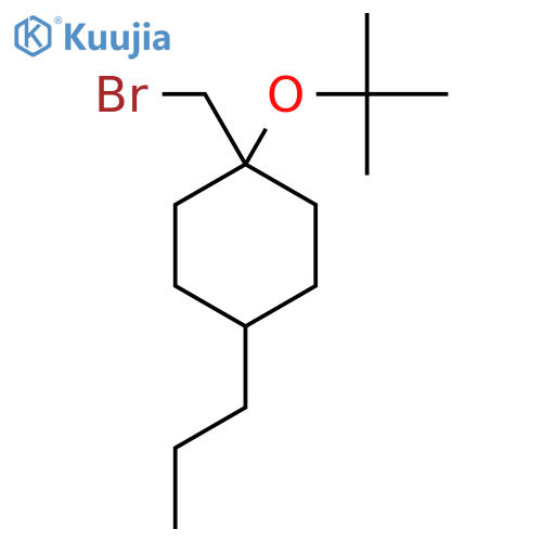 1-(bromomethyl)-1-(tert-butoxy)-4-propylcyclohexane structure