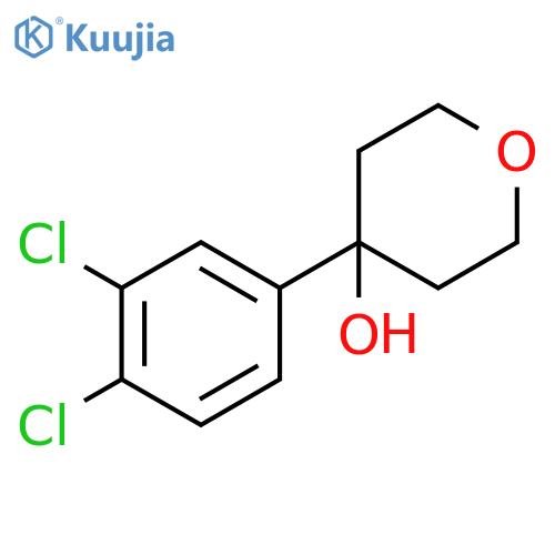 4-(3,4-dichlorophenyl)tetrahydro-2H-pyran-4-ol structure