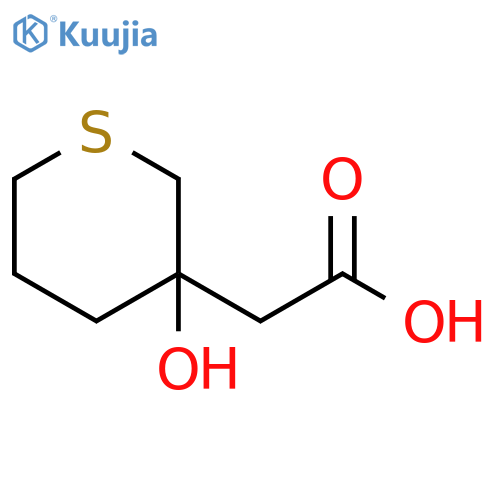 2-(3-hydroxythian-3-yl)acetic acid structure