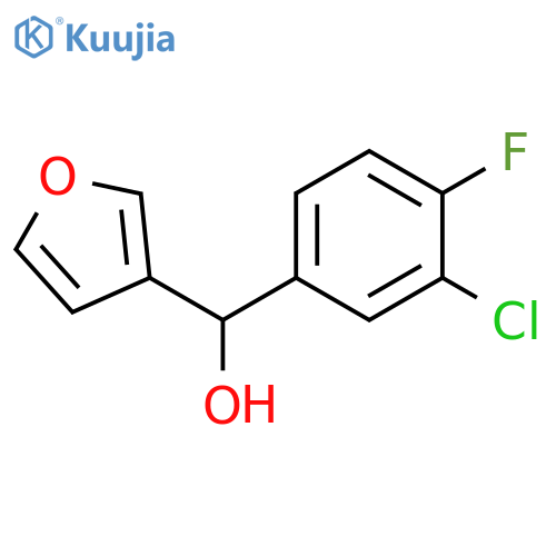 (3-CHLORO-4-FLUOROPHENYL)(FURAN-3-YL)METHANOL structure