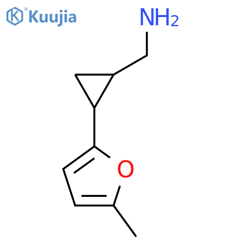 2-(5-methylfuran-2-yl)cyclopropylmethanamine structure