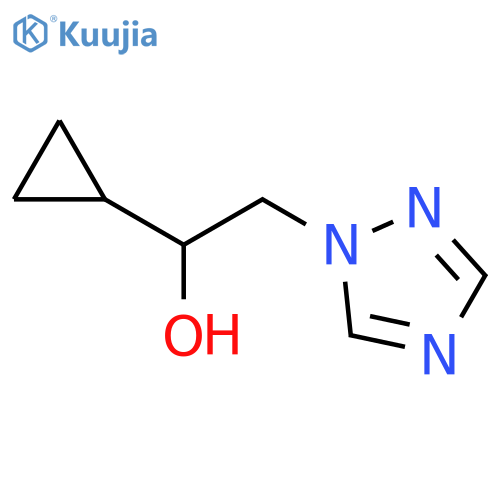 1-cyclopropyl-2-(1H-1,2,4-triazol-1-yl)ethan-1-ol structure