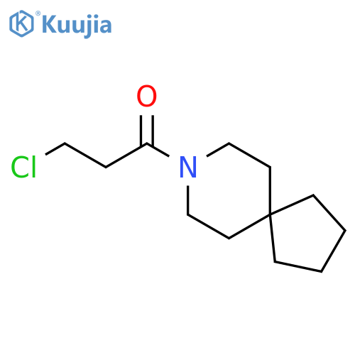 1-{8-azaspiro4.5decan-8-yl}-3-chloropropan-1-one structure