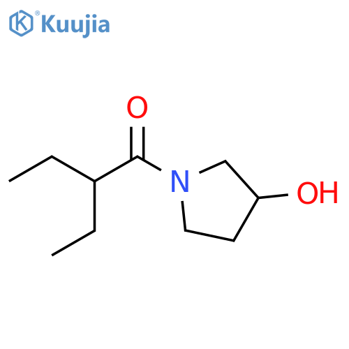 2-ethyl-1-(3-hydroxypyrrolidin-1-yl)butan-1-one structure