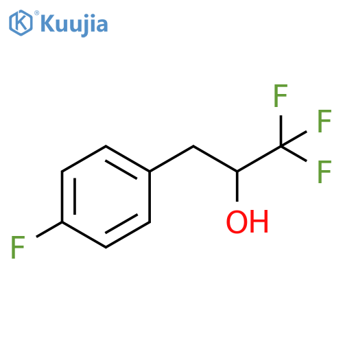 1,1,1-trifluoro-3-(4-fluorophenyl)propan-2-ol structure