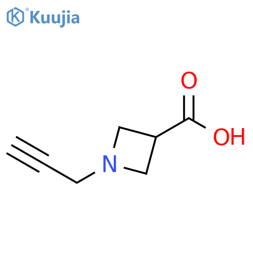 3-Azetidinecarboxylic acid, 1-(2-propyn-1-yl)- structure