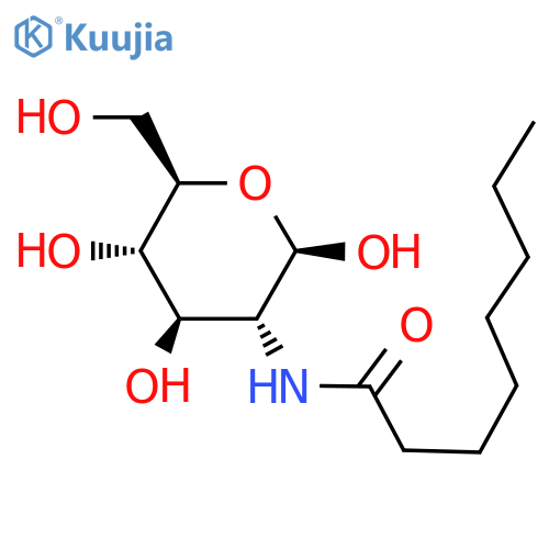 N-Octanoyl-β-D-glucosylamine structure