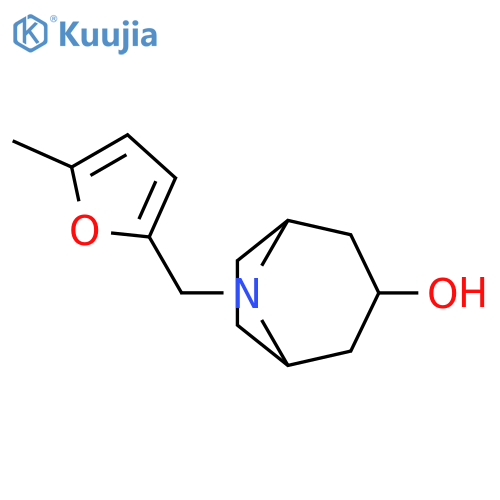 8-[(5-methylfuran-2-yl)methyl]-8-azabicyclo[3.2.1]octan-3-ol structure