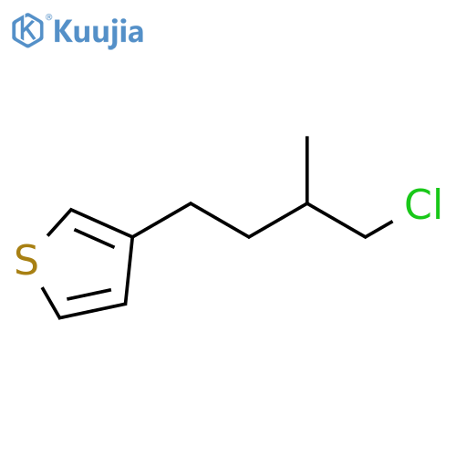 Thiophene, 3-(4-chloro-3-methylbutyl)- structure