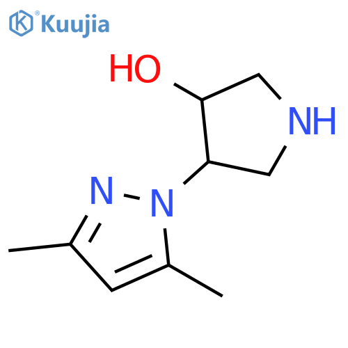 4-(3,5-dimethyl-1H-pyrazol-1-yl)pyrrolidin-3-ol structure