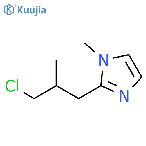 1H-Imidazole, 2-(3-chloro-2-methylpropyl)-1-methyl- structure