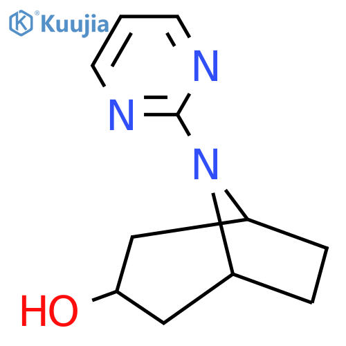 8-(Pyrimidin-2-yl)-8-azabicyclo[3.2.1]octan-3-ol structure