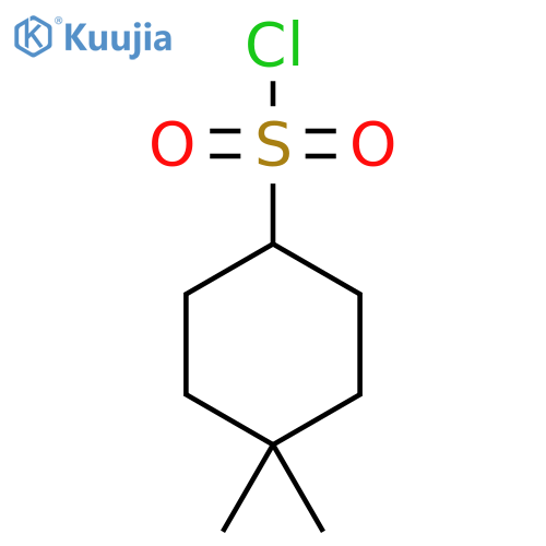 4,4-Dimethylcyclohexane-1-sulfonyl chloride structure