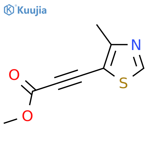 Methyl 3-(4-methyl-1,3-thiazol-5-yl)prop-2-ynoate structure