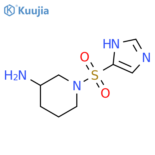 1-(1H-Imidazole-4-sulfonyl)-piperidin-3-ylamine structure