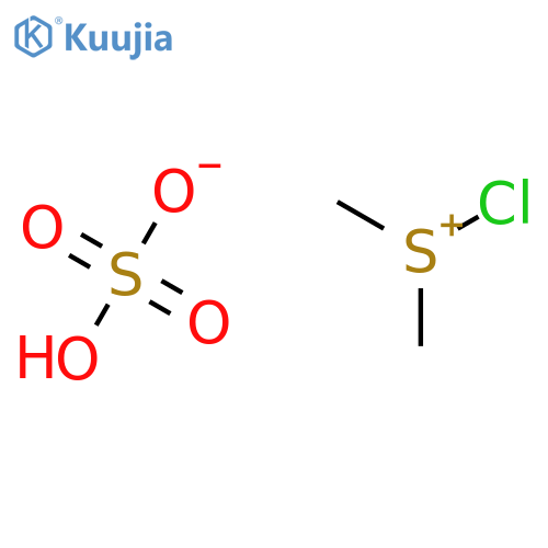 Sulfonium, chlorodimethyl-, sulfate (1:1) structure