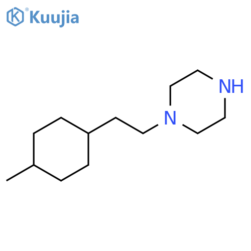 1-2-(4-methylcyclohexyl)ethylpiperazine structure