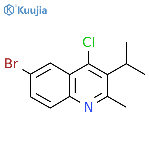 6-Bromo-4-chloro-3-isopropyl-2-methylquinoline structure