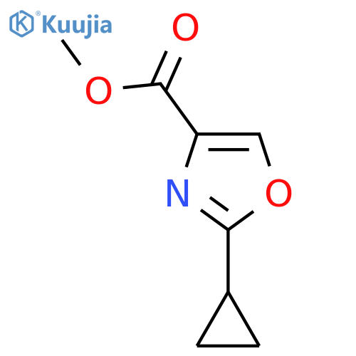 methyl 2-cyclopropyloxazole-4-carboxylate structure