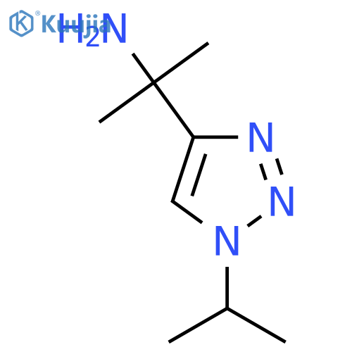 2-1-(propan-2-yl)-1H-1,2,3-triazol-4-ylpropan-2-amine structure