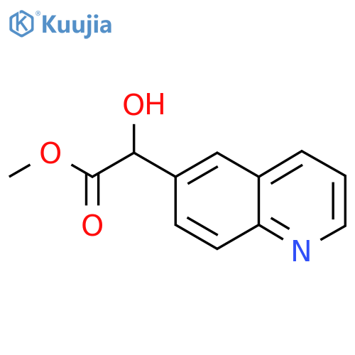 methyl 2-hydroxy-2-(quinolin-6-yl)acetate structure