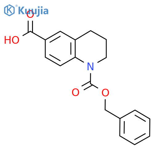 1-(benzyloxy)carbonyl-1,2,3,4-tetrahydroquinoline-6-carboxylic acid structure