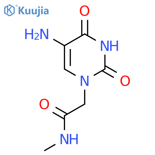 2-(5-Amino-2,4-dioxo-1,2,3,4-tetrahydropyrimidin-1-yl)-n-methylacetamide structure
