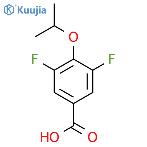 3,5-Difluoro-4-(propan-2-yloxy)benzoic acid structure